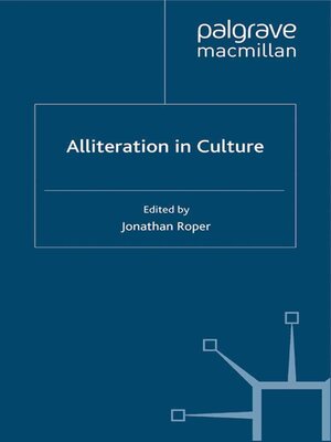 cover image of Alliteration in Culture